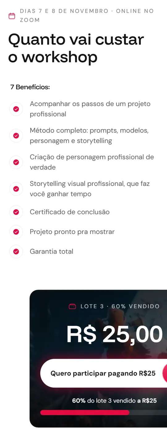 Preço e lotes